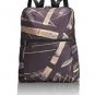 Tumi Voyageur Just in Case Travel Backpack Lines Print foldable packable personal item Disc'd JIC