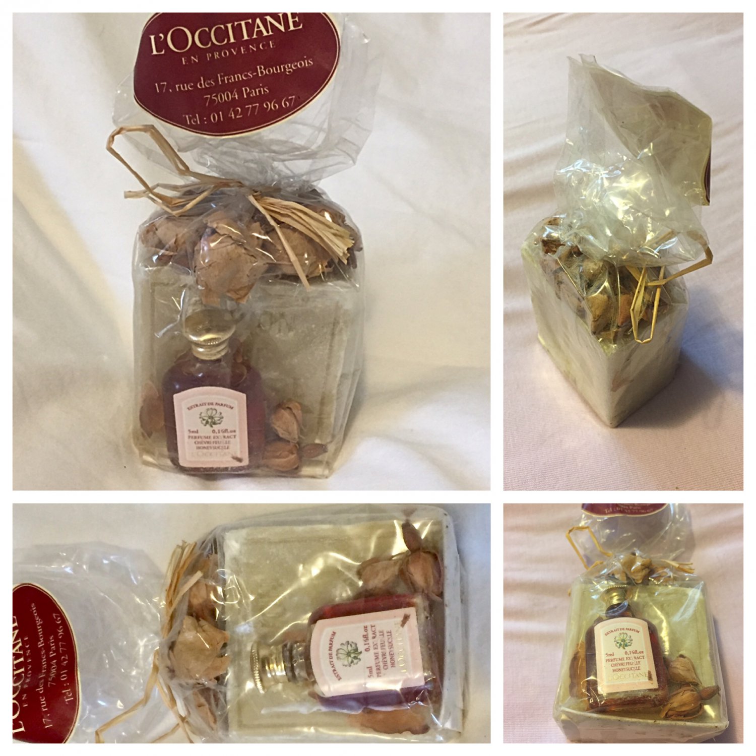 L'occitane Honeysuckle Perfume Extract + Soap Gift - Extrait de Parfum Tilleul Chevrefeuille
