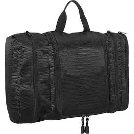 eBags Pack It Flat Toiletry Case LARGE Black. Hanging Travel Organizer  NWT