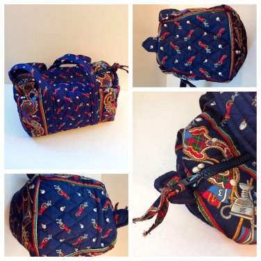 Vera Bradley Lisa B Shoulder Bag Bali Blue Retired Style Purse |  SidelineSwap