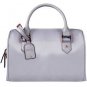 Lipault Plume Avenue Bowling Bag S Mineral Grey . shoulder strap satchel handbag gray