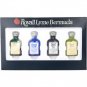 Royall Lyme Bermuda collection 4 pc travel men's fragrance Rugby Yacht Vetiver Lyme 10 ml bottles