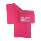Flight 001 Emergency Travel Blanket with carry pouch pillow Pink F001   nwot