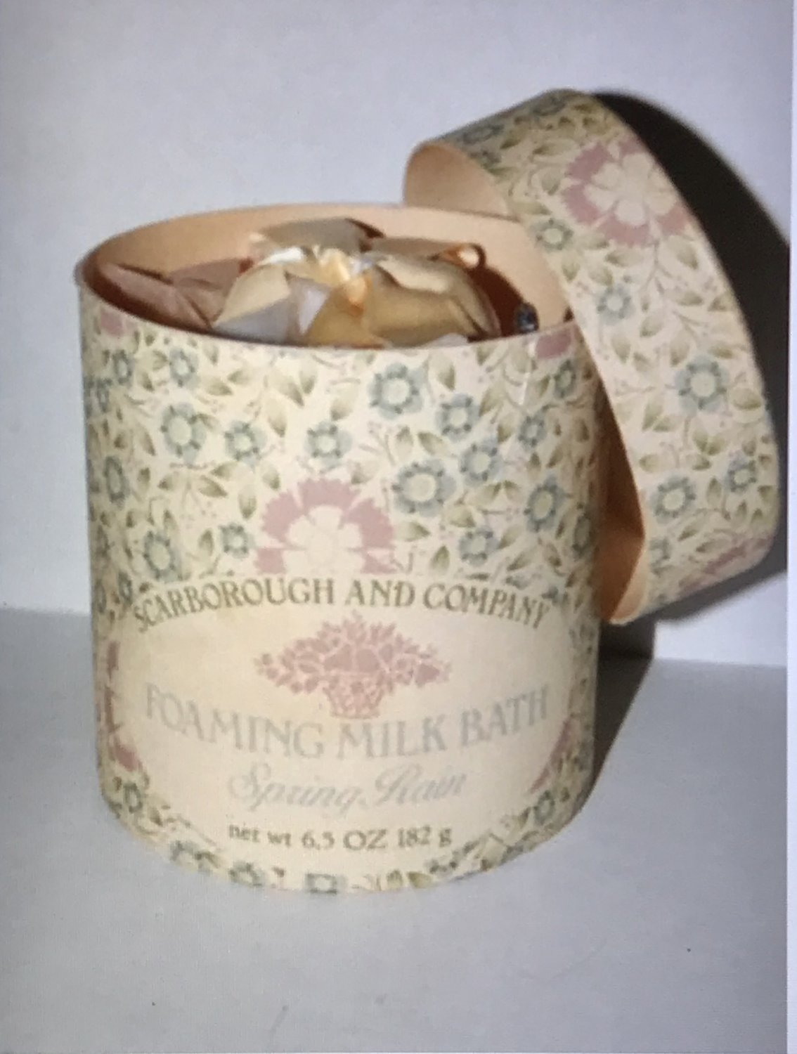 Crabtree Evelyn Foaming Milk Bath Spring Rain 6.5 oz 185g vintage