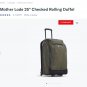 eBags Mother Lode 25â Checked Rolling Duffel SAGE Green Ltd Ed discontinued color Exclusive