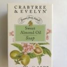 Crabtree Evelyn Sweet Almond Oil Bath Soap 1 Single boxed bar 3.5oz/100gr  Disc'd