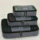 Packing Cubes Set of 3 travel storage fold Different size cubes  ProZek Silver Grey