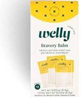 Welly Bravery Balm Triple Antibiotic Pain Relief Ointment PACKETS 12 count