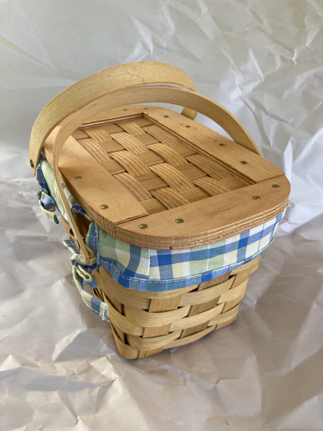 Peterboro Circa 1900 Basket with Liners Spring Summer Reproduction