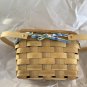 Peterboro Circa 1900 Basket with Liners  Spring Summer Reproduction  lidded and handled