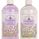 Crabtree Evelyn original classic Bath Shower Gel + Lotion pure essential oil Lavender 16.9 oz 500ml