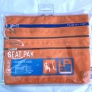 Flight 001 Seat Pak Blaze Orange • travel in-flight organizer case F001 seat pack accessory  RARE