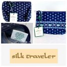Vera Bradley Small Cosmetic case Seaport Navy Retired NWT Made in USA vintage toiletry bag