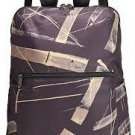 Tumi Voyageur Just in Case Travel Backpack Lines Print foldable packable personal item Disc'd JIC