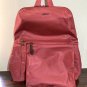 Tumi Just In Case Backpack with zip carry pouch pink coral fuschia rose rasberry hibiscus JIC