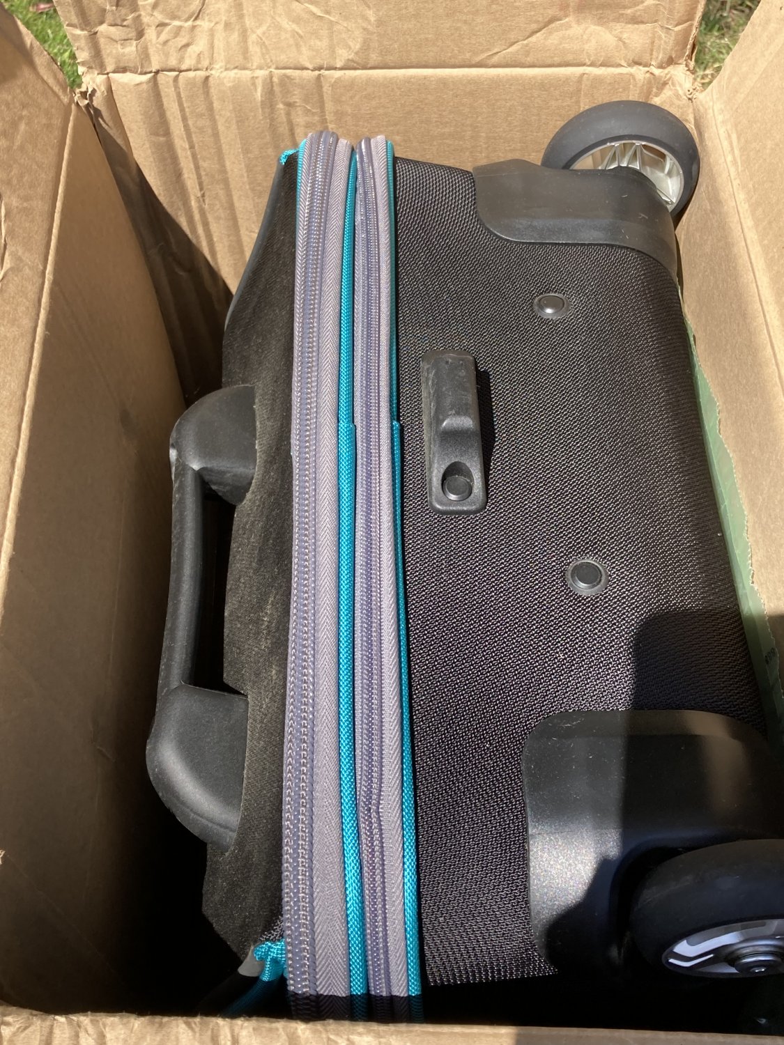 eBags Mother Lode Jr TLS 25" Wheeled Duffel Tropical Turquoise checked