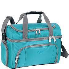 eBags Crew Cooler II insulated lunch meal medicine travel tote Tropical Turquoise Flight Crew
