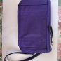 Tumi Vienna Wristlet triple compartment wallet clutch nylon and leather zip