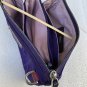 Tumi Vienna Wristlet triple compartment wallet clutch nylon and leather zip