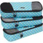 Ebags Slim Packing Cubes Set/3 Blue Dots Ltd Ed travel organization aids