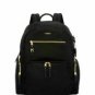 TUMI Voyageur Carson Backpack Black with Gold Hardware