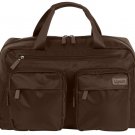 Lipault Original Plume 19" Weekend Bag Espresso brown 24Hr trolley sleeve carryon No shoulder strap