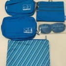 Flight 001 Spacepak Travel Beauty Bundle 5pc Toiletry Organizer Seat Pack Sleep mask Zip Pouch