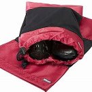 eBags Shoe Sleeves Rasberry Stretchy holds S to L size shoes, hikers packing aid