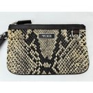 Tumi Wristlet python snake print small purse tech makeup case Tumi Wristlet python snake print small purse tech makeup case