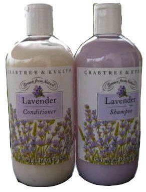 Crabtree Evelyn Shampoo + Conditioner Lavender Hair 16.9 oz Original formula 500 ml