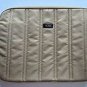 Tumi Quilted Laptop Sleeve beige taupe tan khaki tablet carry case zip around