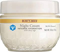 Burtâs Bees Intensive Hydration Night Cream with Clary Sage for Dry Skin