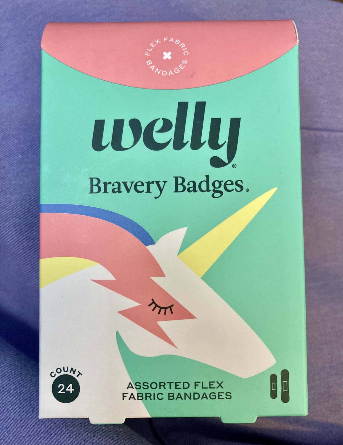 Welly Bravery Bandages kids  24 Count 2 sizes 3 Patterns girl
