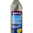 OneLAX Magnesium Citrate Liquid laxative LEMON 10 oz. saline colonoscopy prep