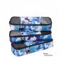 eBags Slim Packing Cube Ltd Ed WATERCOLORS pattern Set of 3 case travel accessory