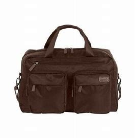 Lipault Original Plume 19" Weekend Bag Espresso brown 24Hr trolley sleeve personal item overnighter