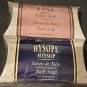 Loccitane French Bath Soap gift duo Hyssop + Neroli Rose large 150g boxed bars