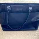 Lipault Paris Plume Shopper Tote shoulder bag • Trolley sleeve Outside pockets nylon leather Black