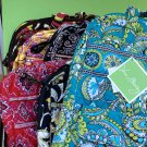 Vera Bradley Tall Zip Tote Peacock laptop commuter case pocket tote  NWT Retired VHTF