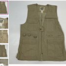 TravelSmith Vest Travel Safari 2X Fishing Photography Utility Beige Khaki 100% Cotton canvas vintage TravelSmith Vest Travel Safari 2X Fishing Photography Utility Beige Khaki 100% Cotton canvas vintage