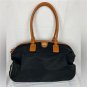 Jemma Birdie 43 Black Tan trim Gym Office Weekend Overnight Cosmetic Case Tote Italy