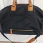Jemma Birdie 43 Black Tan trim Gym Office Weekend Overnight Cosmetic Case Tote Italy