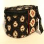 Vera Bradley Jewelry Travel Case Classic Black retired VHTF small makeup vintage