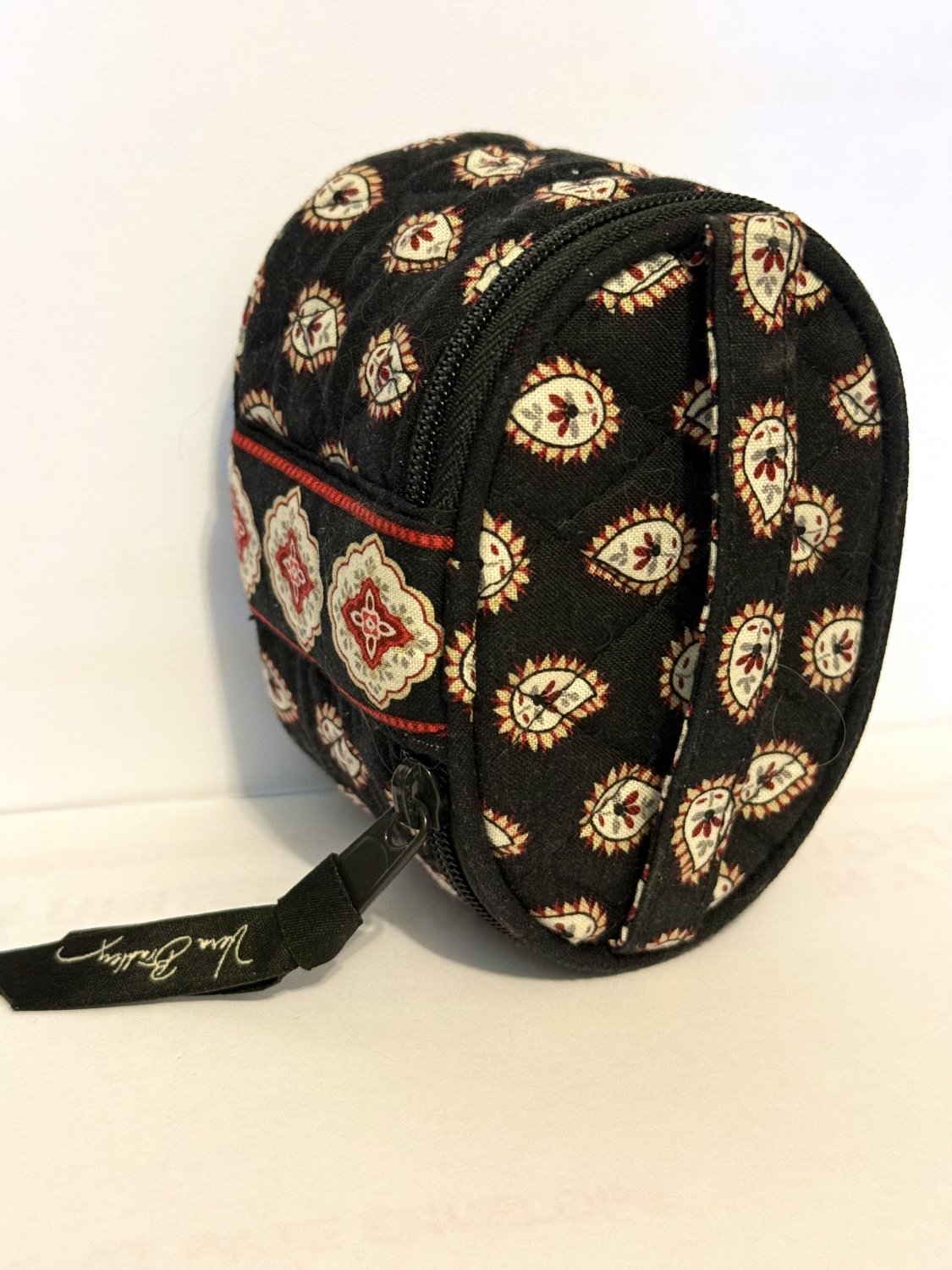 Vera Bradley Jewelry Travel Case Classic Black retired VHTF small makeup vintage
