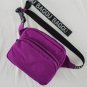 Baggu Fanny Pack original White Lettering strap Orchid Purple crossbody bag waist pack NWT Rare