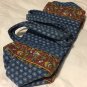 Vera Bradley Medium Duffel Talbot Blue Classic Retired  satchel vintage crisp euc