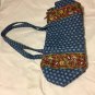 Vera Bradley Medium Duffel Talbot Blue Classic Retired satchel vintage crisp euc