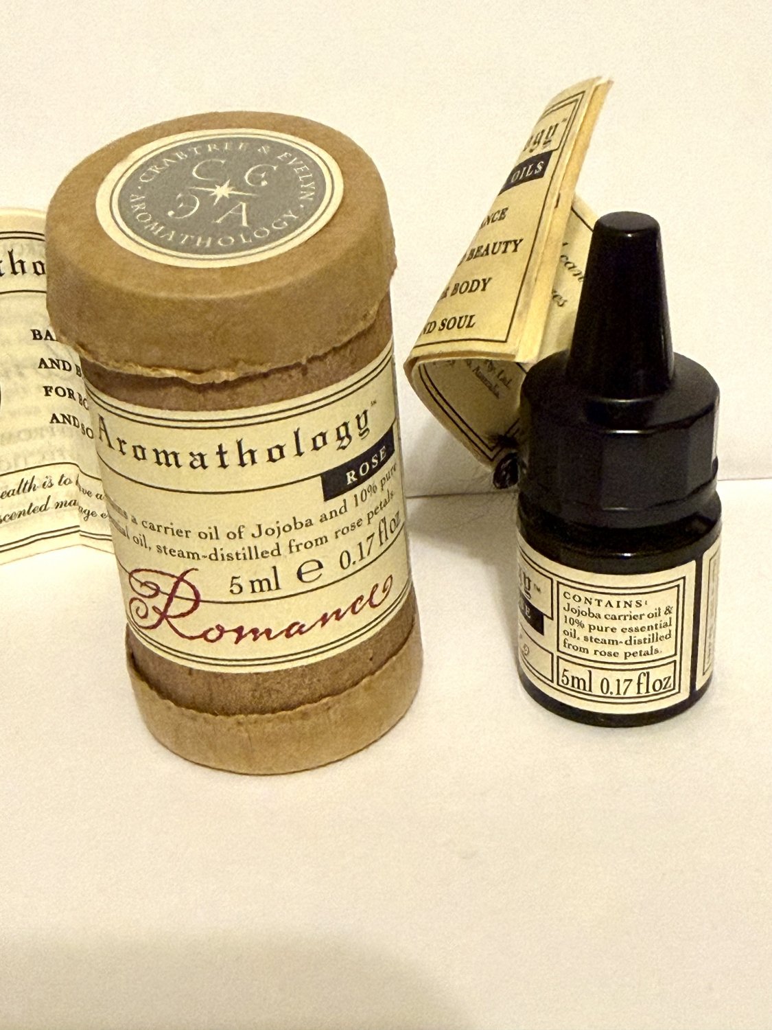 Crabtree Evelyn Aromathology Romance Rose Oil &acirc;�&cent; 5ml 0.17 oz. home fragrance Rose in carrier eo
