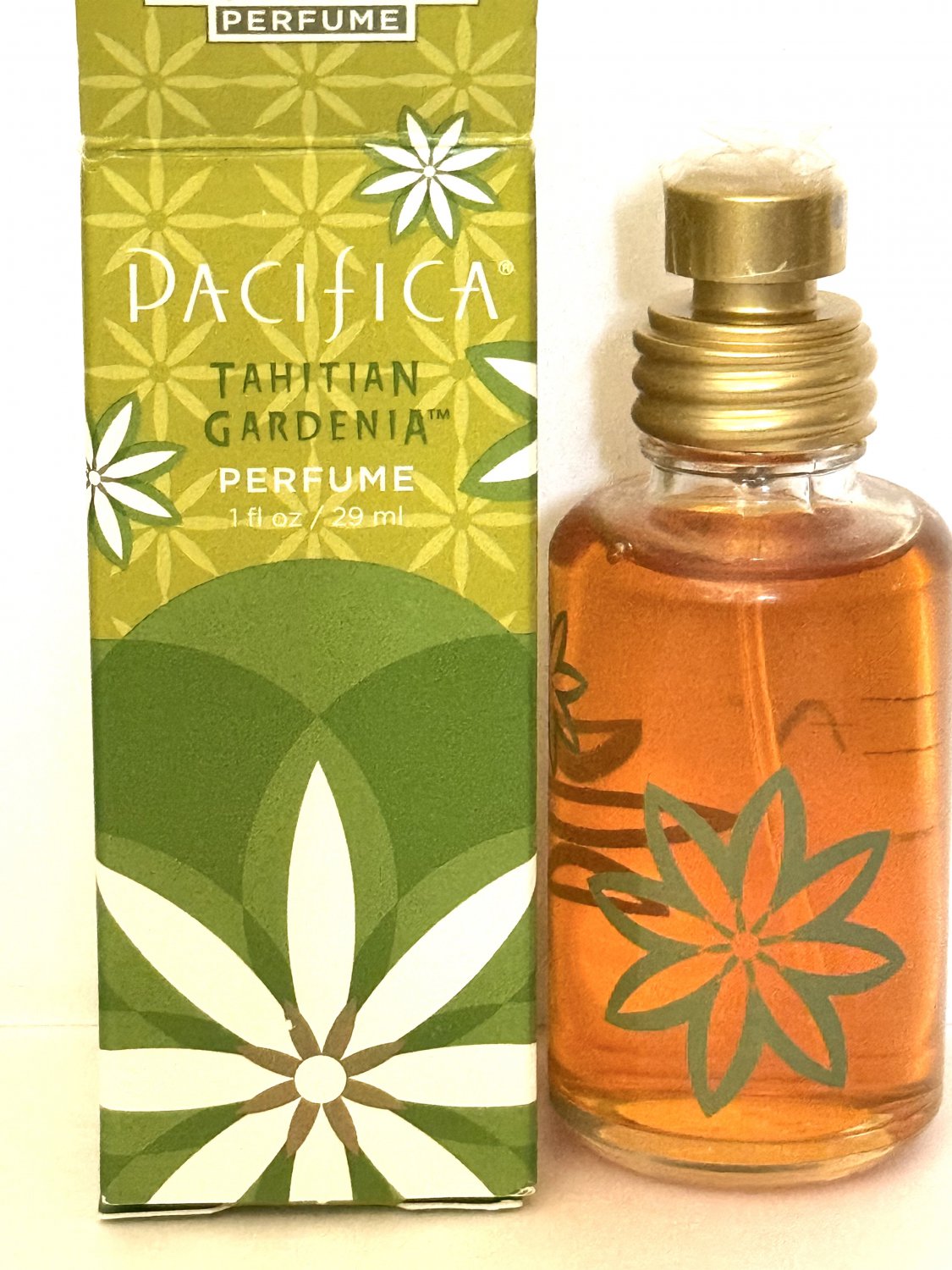 Pacifica Tahitian Gardenia Spray Perfume 1 oz. natural 100% NOS fragrance spray