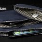 Travelon RFID blocking Heritage Pouches Pewter 3 sizes cushioned tech travel organizer anti-theft